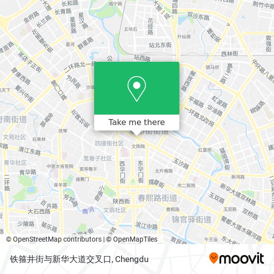 铁箍井街与新华大道交叉口 map