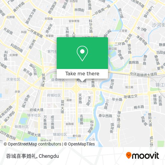 蓉城喜事婚礼 map