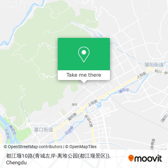 都江堰10路(青城左岸-离堆公园(都江堰景区)) map