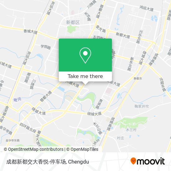 成都新都交大香悦-停车场 map