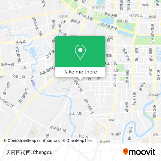 天府四街西 map
