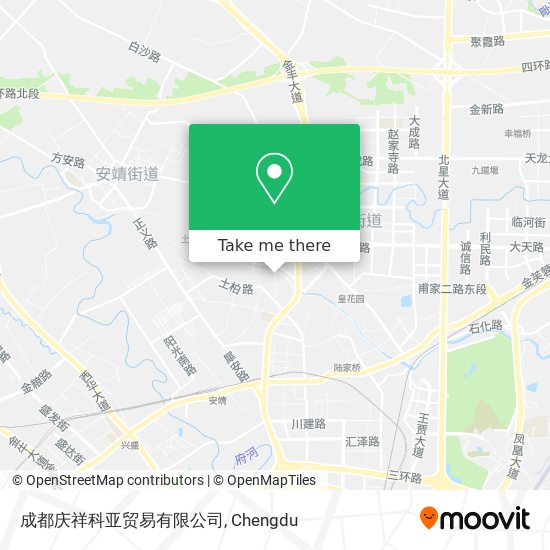 成都庆祥科亚贸易有限公司 map