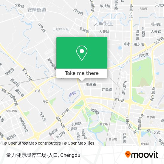 量力健康城停车场-入口 map