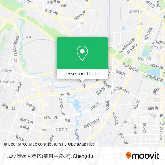成毅康缘大药房(黄河中路店) map