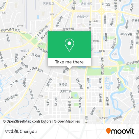 锦城湖 map