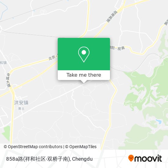 858a路(祥和社区-双桥子南) map