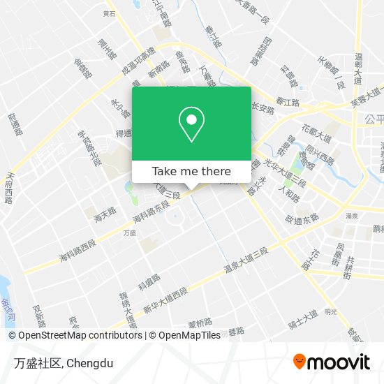 万盛社区 map