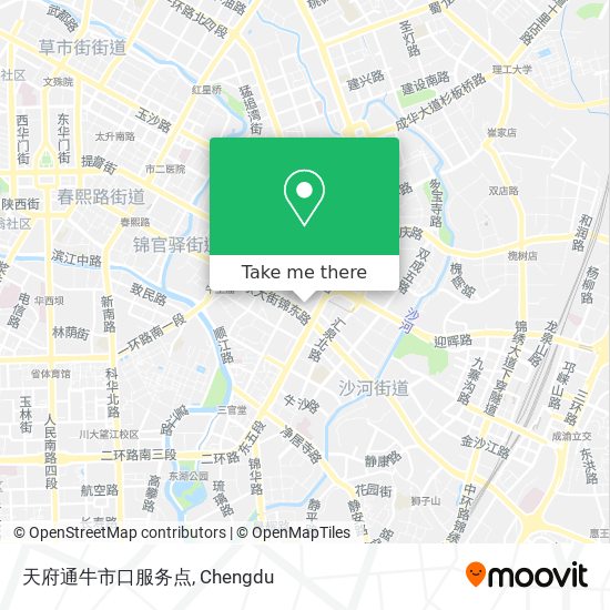 天府通牛市口服务点 map