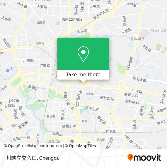 川陕立交入口 map