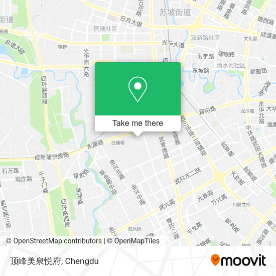 顶峰美泉悦府 map