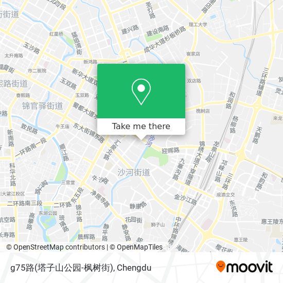 How To Get To G75路 塔子山公园 枫树街 In 成都市by Bus Or Metro