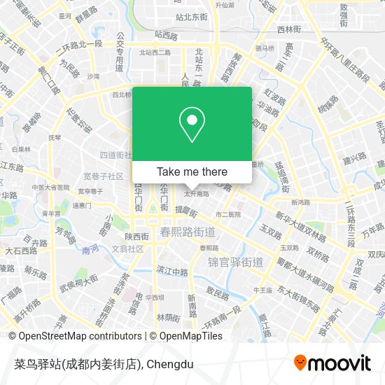 菜鸟驿站(成都内姜街店) map