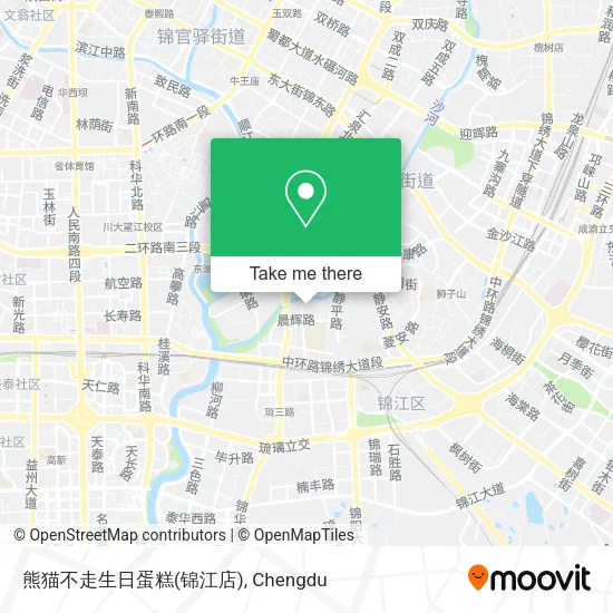 熊猫不走生日蛋糕(锦江店) map