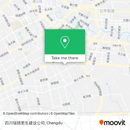四川瑞德更生建设公司 map