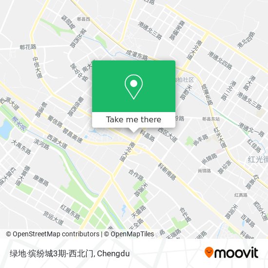 绿地·缤纷城3期-西北门 map
