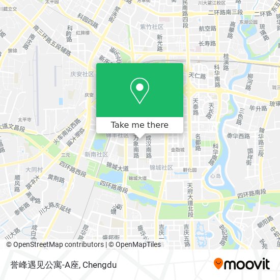 誉峰遇见公寓-A座 map