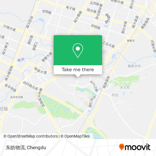 东皓物流 map