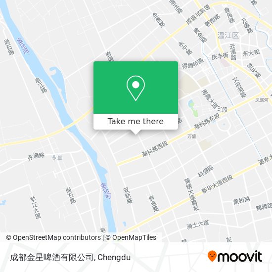 成都金星啤酒有限公司 map