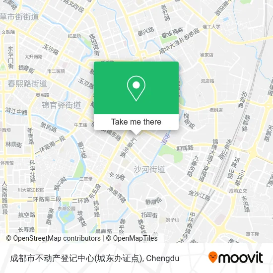 成都市不动产登记中心(城东办证点) map