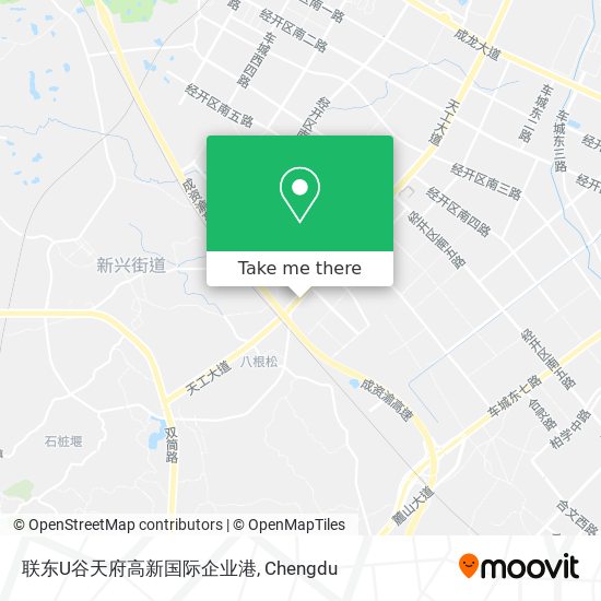 联东U谷天府高新国际企业港 map