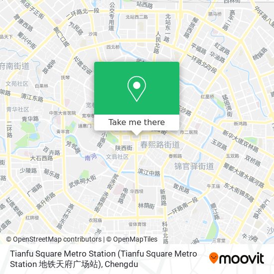 Tianfu Square Metro Station map