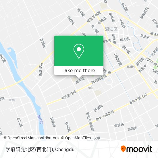 学府阳光北区(西北门) map