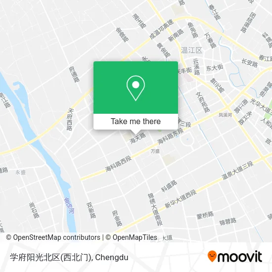 学府阳光北区(西北门) map