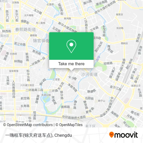 一嗨租车(锦天府送车点) map