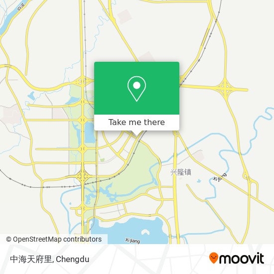 中海天府里 map