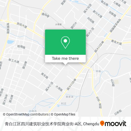 青白江区四川建筑职业技术学院商业街-A区 map