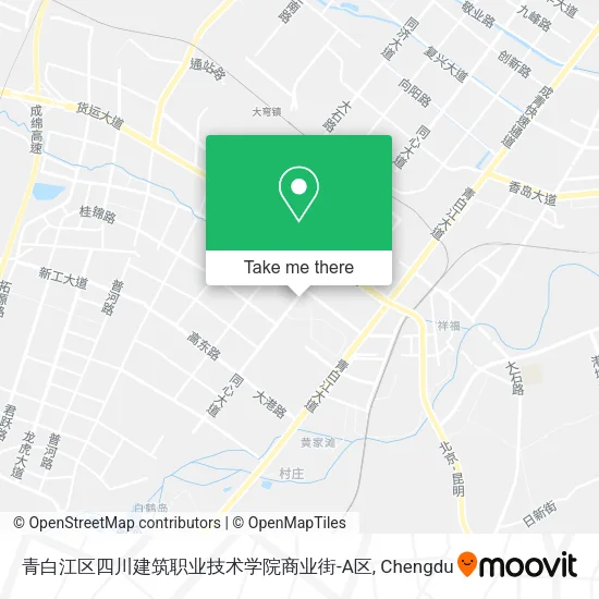 青白江区四川建筑职业技术学院商业街-A区 map