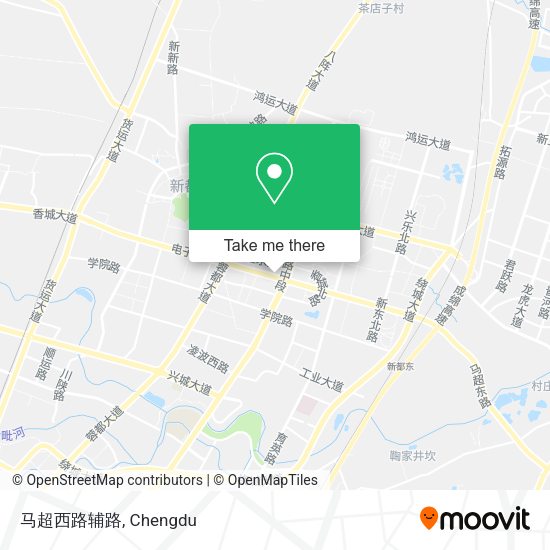 马超西路辅路 map