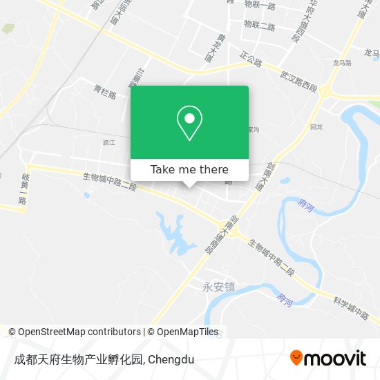 成都天府生物产业孵化园 map