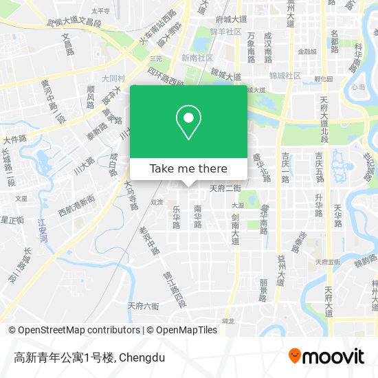 高新青年公寓1号楼 map