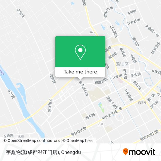 宇鑫物流(成都温江门店) map