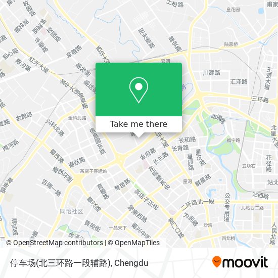 停车场(北三环路一段辅路) map