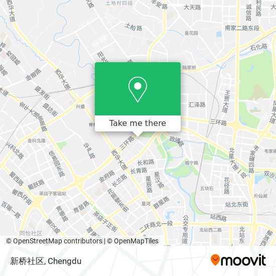 新桥社区 map