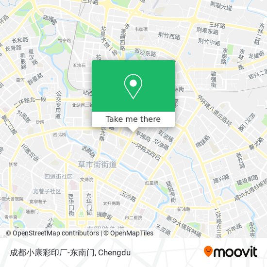 成都小康彩印厂-东南门 map