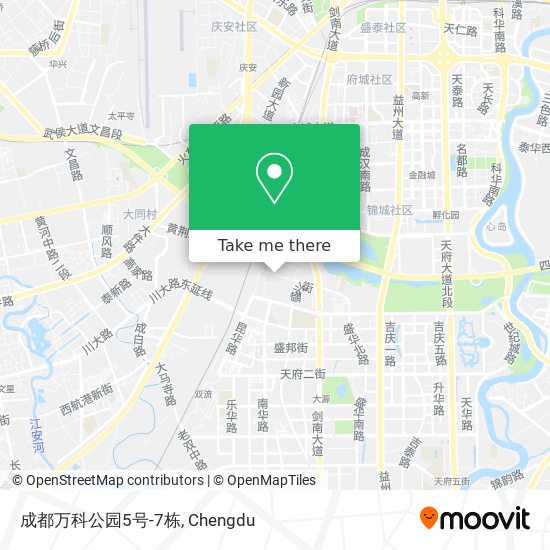 成都万科公园5号-7栋 map