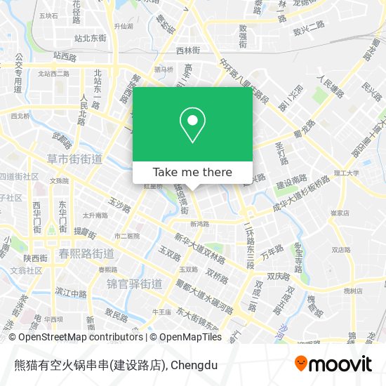 熊猫有空火锅串串(建设路店) map