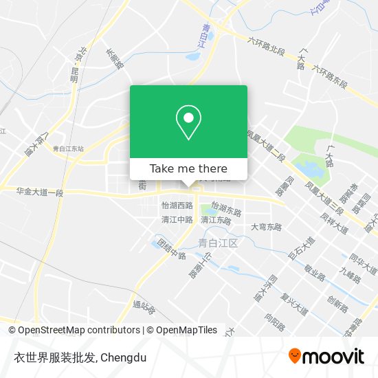 衣世界服装批发 map