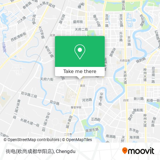 街电(欧尚成都华阳店) map