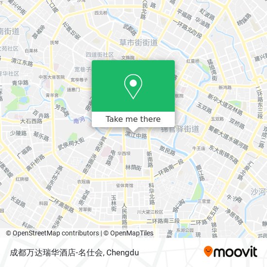 成都万达瑞华酒店-名仕会 map