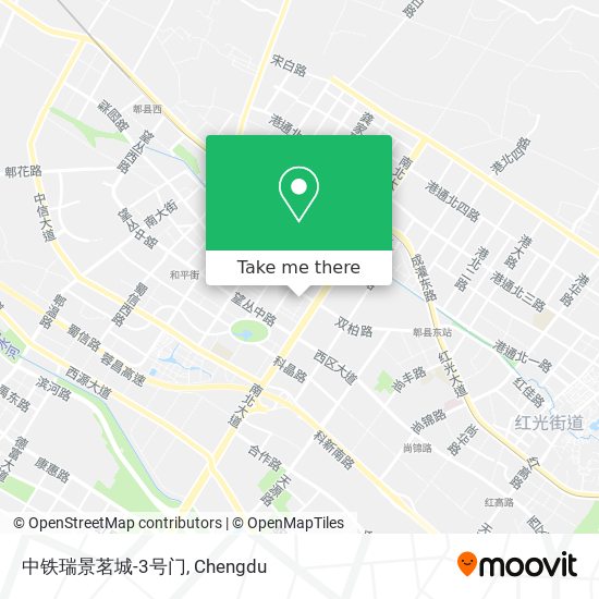 中铁瑞景茗城-3号门 map
