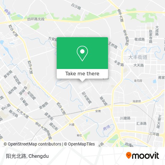 阳光北路 map