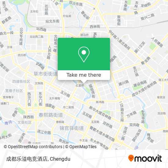 成都乐溢电竞酒店 map