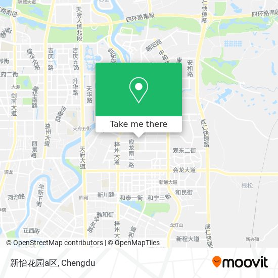 新怡花园a区 map