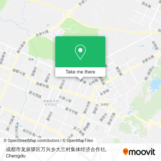 成都市龙泉驿区万兴乡大兰村集体经济合作社 map