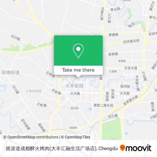 摇滚道成都醉火烤肉(大丰汇融生活广场店) map