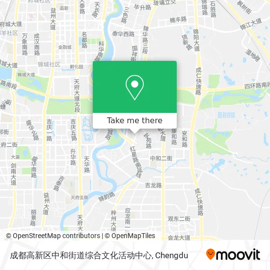 成都高新区中和街道综合文化活动中心 map